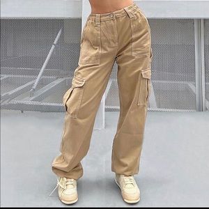 Khaki Cargo Jeans